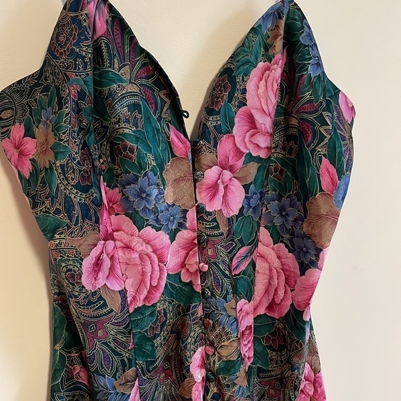 VTG 90s Victorias Secret Babydoll Nightie Gold Med Satin Mini Scallop Y2K VS - Picture 4 of 12